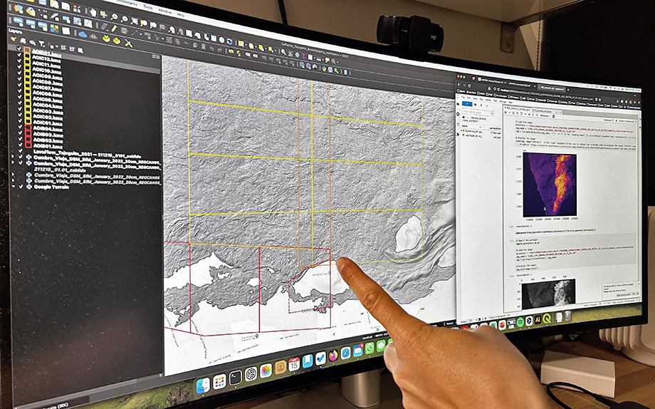 FIGURE 5 — GeoRiskA researcher exploiting free open-source GIS solutions for their research. Photo (c) RMCA, 2023