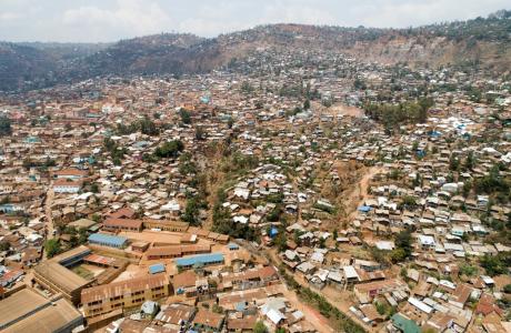 Funu slow moving landslide DRC