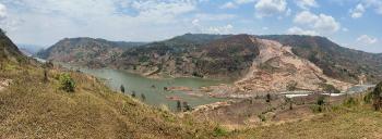 The Ruzizi River and the Lukula Landslide, at the border between the Democratic Republic of Congo and the Republic of Rwanda. (photo: B. Smets – RMCA/VUB, 2024)